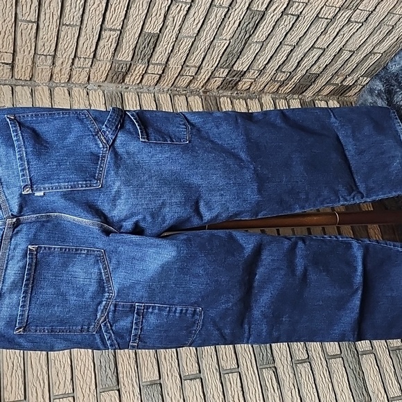 Vintage Levis Silver Tab Carpenter Jeans Med Blue Sz 36x34 Excellent Condition - Picture 5 of 8